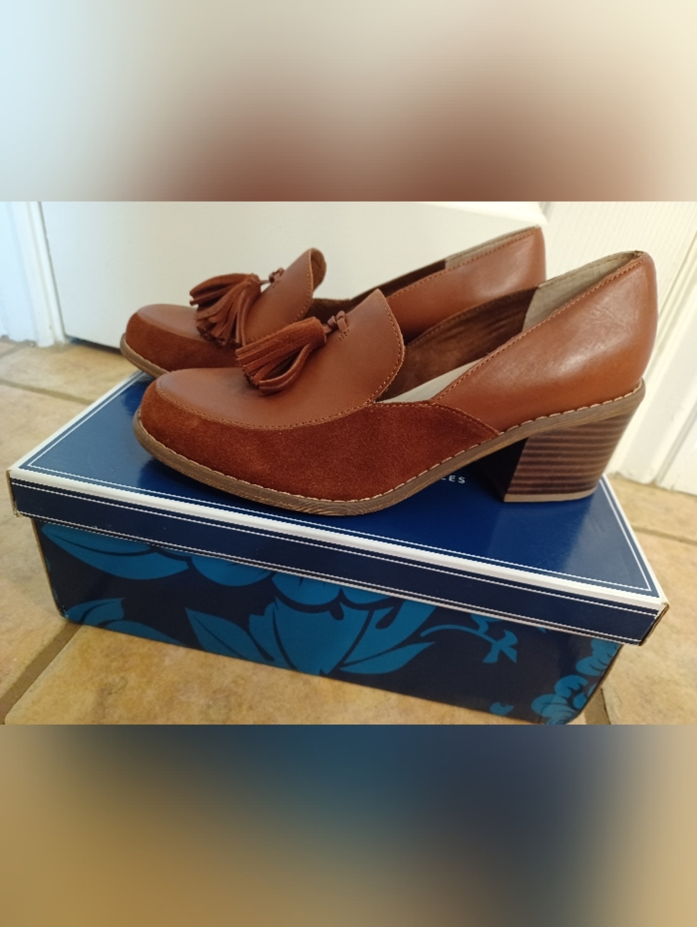 Block-Heel Loafers